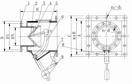 Cone wind-locking valve