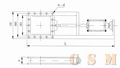 QTLY-0.1 Pneumatic pusher plate valve